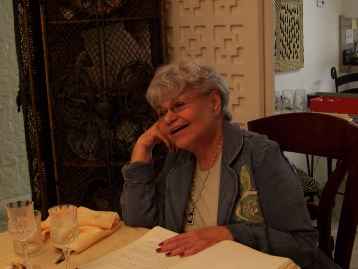 Roz reading excerpts from her memoirs Oye Vey Rosalyn
